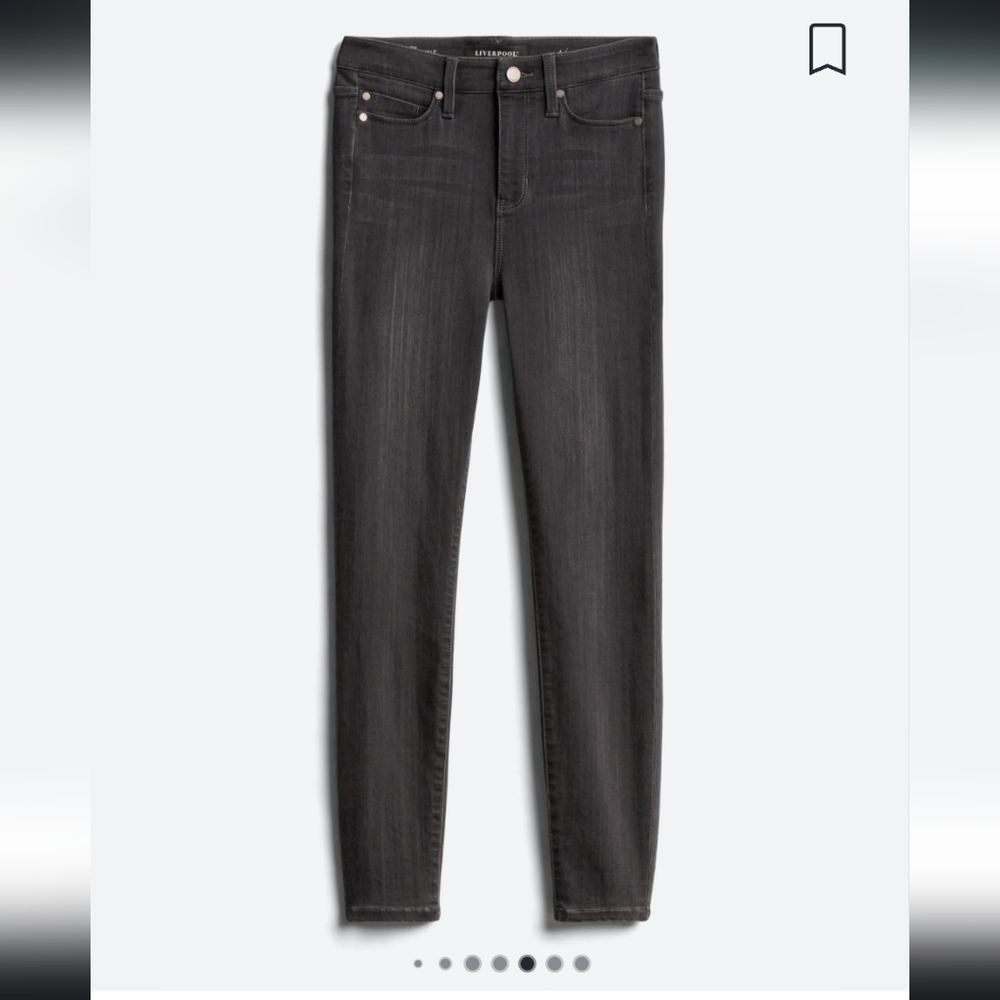 Dark Grey High Rise Skinny Jeans